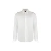 Gucci White Shirt With Pointed Collar And Bee Embroidery In Cotton Stretch Man In White