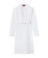 Gucci Cotton Poplin Shirt Dress With Embroidery In White