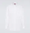Gucci Cotton Shirt With Double Collar And Chest Pocket In White