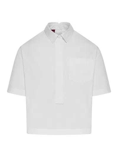 GUCCI COTTON POPLIN SHIRT WITH EMBOSSED LOGO