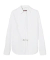 Gucci Cotton Poplin Shirt With Horsebit In White
