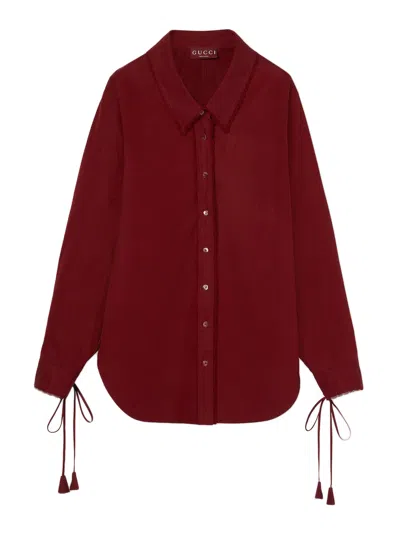 GUCCI COTTON POPLIN SHIRT WITH LAYERS