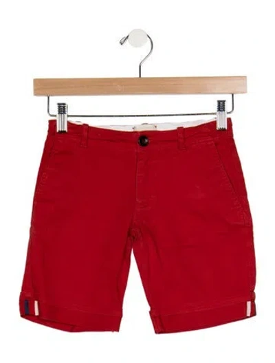 Pre-owned Gucci Babies' Cotton Red Shorts With Button And Zip Closure