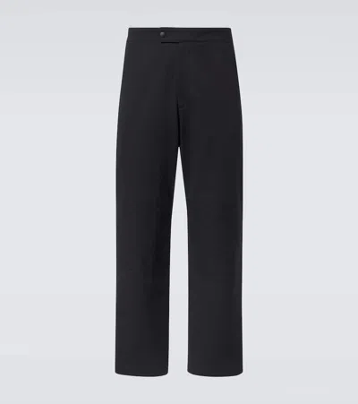 Gucci Cotton Ripstop Straight Pants In Black