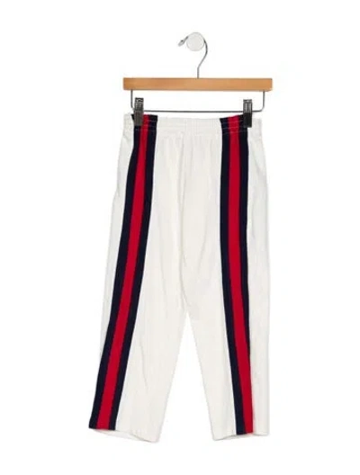 Pre-owned Gucci Babies' Cotton Sewatpants In White