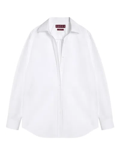 Gucci Cotton Shirt In White