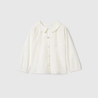 Gucci Babies' Cotton Shirt In White