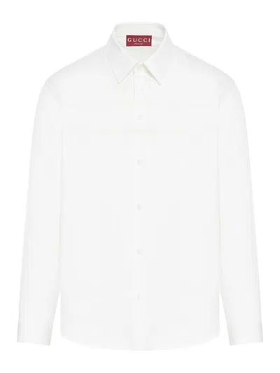 Gucci Cotton Shirt In White