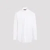 Gucci Cotton Shirt With Double Collar And Chest Pocket In White