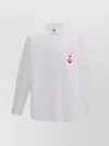 Gucci Cotton Shirt With Front Patch Pocket In White