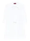 Gucci Cotton Poplin Shirt Dress With Embroidery In White