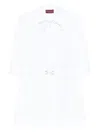 Gucci Cotton Poplin Shirt Dress With Embroidery In White