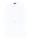 Gucci Cotton Poplin Shirt Dress With Embroidery In White