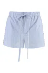 Gucci Light Blue Striped Trousers