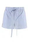 Gucci Light Blue Striped Trousers