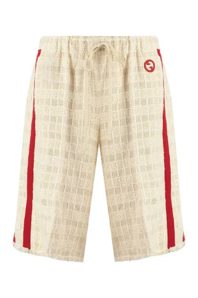 Gucci Cotton Shorts In Green