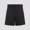 Gucci Cotton Shorts With Belt Loops And Web Insert In Ink