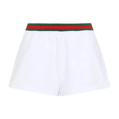 Gucci Cotton Shorts In White