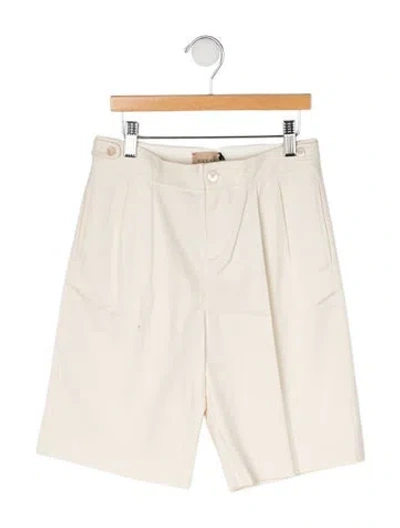 Pre-owned Gucci Kids' Cotton Shorts W/tags In Neutrals