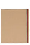 Gucci Cotton-silk Blend Scarf In Beige