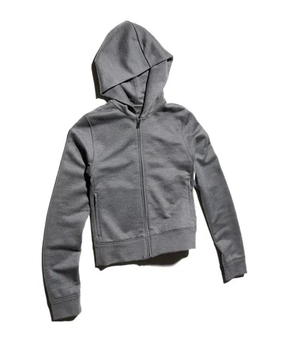 Gucci Cotton Silk Jersey Sweatshirt With Zip In Gray