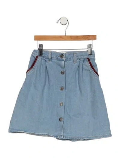 Pre-owned Gucci Babies' Cotton Skirt In Blue