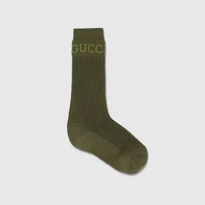 Gucci Kindersocken Aus Baumwolle In Green