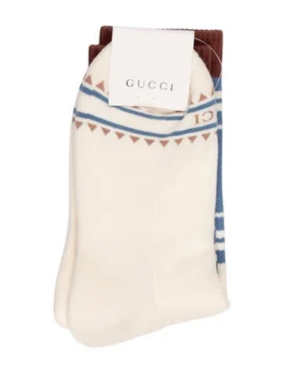 Pre-owned Gucci Cotton Socks W/tags In Neutrals