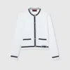 Gucci Cotton Stitch Cardigan With Intarsia In White