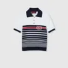 Gucci Cotton Stitch Polo Top With Intarsia