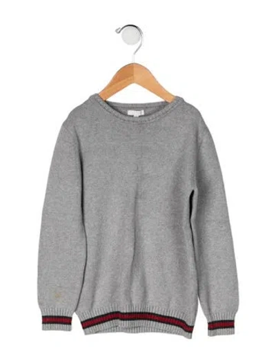 Pre-owned Gucci Kids' Cotton Sweater In Grey