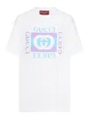 Gucci Women Logo Cotton T-shirt In White