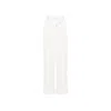 Gucci Interlocking G Cotton Jersey Wide-leg Pants In White