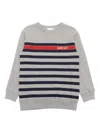 Gucci Printed Cotton Sweatshirt In Grau