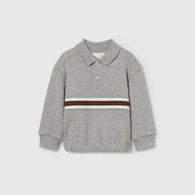 Gucci Babies' Cotton Sweatshirt In Gray