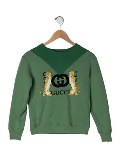 Pre-owned Gucci Kids' Cotton Sweatshirt In Green