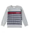 Gucci Printed Cotton Sweatshirt In Light Grey Mel/mc