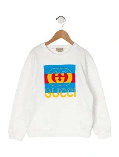 Pre-owned Gucci Kids' Cotton Sweatshirt In White
