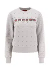 Gucci Cotton Sweatshirt With All-over Rhinestones