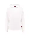 Gucci White Hoodie With Maxi Web Print On The Hood And Kangaroo Pocket On The Front In Cotton Man