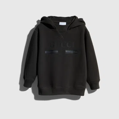 Gucci Kids' Cotton Sweatshirt With Print In Black