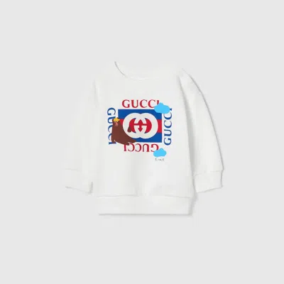 Gucci Babies' Cotton Sweatshirt With Print In White