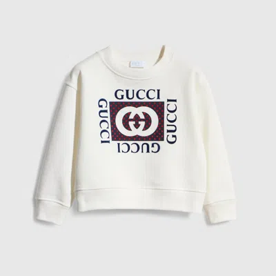 Gucci Cotton Sweatshirt With Print In White