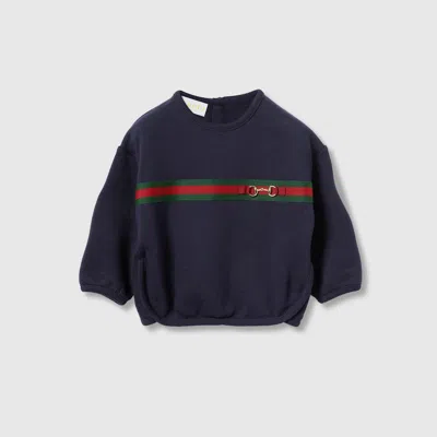 GUCCI COTTON SWEATSHIRT WITH WEB