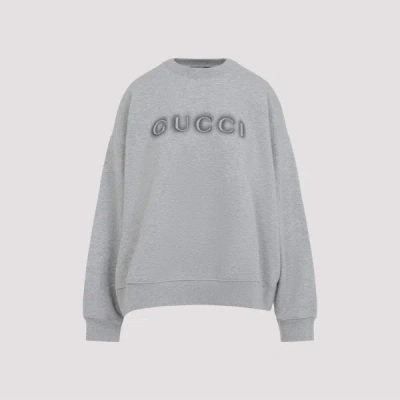 Gucci Cotton Sweatshirt Xs In Gray
