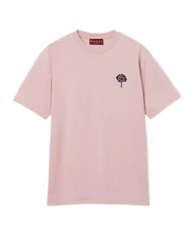 Gucci Cotton T-shirt In Pink
