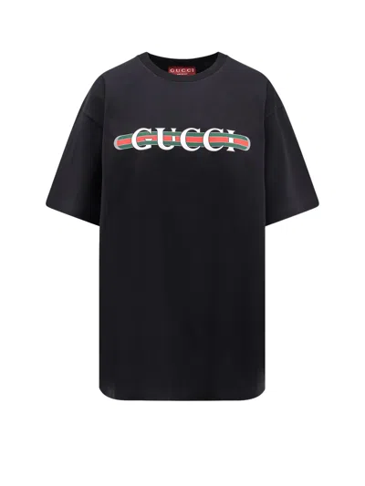 Gucci Cotton T-shirt In Black