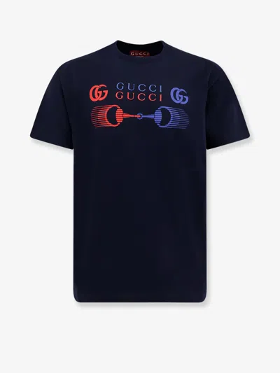 Gucci Cotton T-shirt In Blue