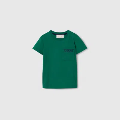 Gucci Babies' Cotton T-shirt In Green