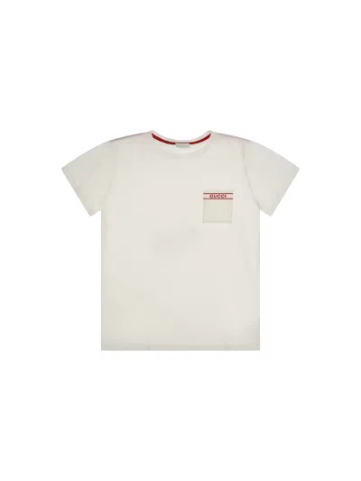 Gucci Kids' Cotton T-shirt In Neutral